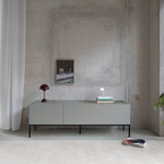 Design tv-meubel, RAAT, Halm | 150, Mosgrau, Staand of zwevend